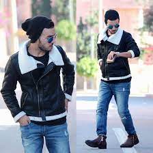Tinydeal Motorcycle Style Fleece Collar Faux Leather Casual Jacket For Boy Men Dcd 337005 Tinydeal Frog Motorcycle Style Outfit Mens Outfits Outfit Men Casual
