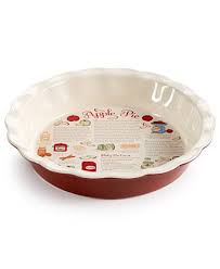 Martha Stewart Collection Ceramic Apple Pie Recipe Plate Only At Macy S Bakeware Kitchen Macy S Ceramic Apple Apple Pie Recipes Food Plating