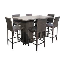Tk Classics Barbados 8 Piece Wicker Bar Height Patio Dining Set Outdoor Pub Table Wicker Patio Furniture Outdoor Wicker Patio Furniture