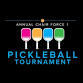 3rd annual Chair Force 1 Pickleball Tournament event in Cincinnati, OH