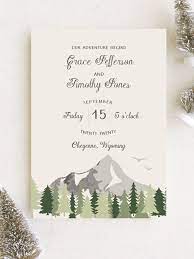 Forest Escape Wedding Invitation Christmas Wedding Ideas Winter We Wonderland Wedding Invitations Holiday Wedding Inspiration Christmas Wedding Inspiration