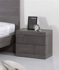 Chintaly Imports Sydney Grey 2 Drawer Night Stand Gray Nightstand Contemporary Nightstand Bedroom Furniture