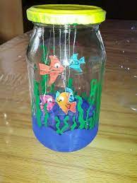 Hier können kinder glitzernde fische in einer bunten korallenlandschaft beobachten, ganz ohne arbeit! Pflegeleichtes Aquarium Fische Basteln Basteln Fur Kindergartner Ozeankunst