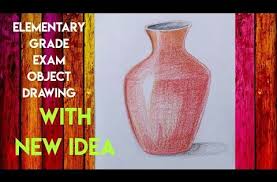 Elementary Drawing Grade Exam Object Drawing Learn To Draw Pot With Perfect Measurements Youtube In 2020 Elementary Drawing Object Drawing Learn To Draw