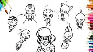 Adrien agreste transformed into the superhero cat noir thereby gaining the power of destruction and bad luck. Ladybug And Cat Noir Kwami Coloring Pages Miraculous Ladybug Season 2 Coloring Pages How To Color