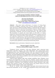 Penilaian kinerja dilakukan untuk memahami kemampuan karyawan. Pdf Pengukuran Kinerja Dosen Unsera Dengan Pendekatan Balanced Scorecard