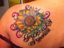 Sunflower tattoos ideas and styles 4. Sunflower Tattoos With Bright Meanings Tattooswin