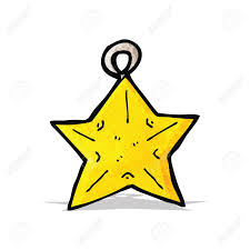 Cartoon Christmas Star Bauble