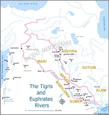 The Tigris And Euphrates Rivers Old Testament Maps Bible