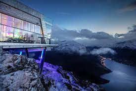 Hoven restaurant at mt hoven at the top of the skylift have panorama view over loen and the. Restaurant Loen Skylift
