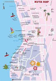 Kuta Map Bali Travel Guides Bali Perjalanan Taman Nasional