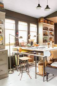 For the ultimate crafter, couple a desk with a cabinet hutch to deck out your craft space. 19 Craft Room Ideas That Will Boost Your Creativity And Inspire You