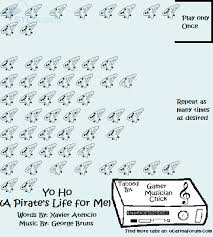Yo Ho Yo Ho A Pirate S Life For Me Lyrics Pirates Of The Caribbean A Pirate S Life For Me Disney S Pirates Of The Caribbean Ocarina Music Music Nerd Ocarina Tabs