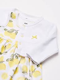Best sellerin baby girls' gloves & mittens. Hudson Baby Baby Girls Cotton Dress Cardigan And Shoe Set Lemon 0 3 Months Buy Online At Best Price In Uae Amazon Ae