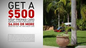 Maybe you would like to learn more about one of these? Toro New Rebate Offers On The Toro Credit Card Ad Commercial On Tv