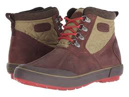 Keen Elsa Ii Ankle Quilted Wp Mulch Martini Olive Women S Shoes Keep Warm And Comfortable While Exploring The Urban Terra Boots Waterproof Boots Women Shoes