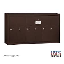 The united states postal service (usps) requires residential mailboxes to conform to a number of rules and regulations. 3505 5 Door Apartment Mailbox