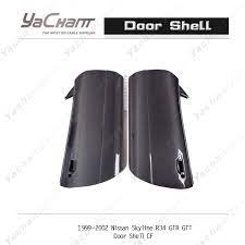 Carbon Door Shell 2pcs Kit Fit For 1999-2002 Nissan Skyline R34 GTR GTT |  eBay