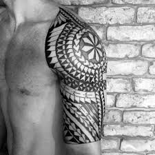 50 Polynesian Half Sleeve Tattoo Designs For Men Tribal Ideas Half Sleeve Tattoo Half Sleeve Tattoos For Guys Tattoo Sleeve Designs