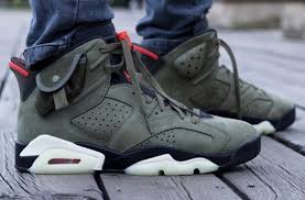 What Would You Rate The Travis Scott X Air Jordan 6 Medium Olive The Travis Scott X Air Jordan 6 Medium Olive Is The Next Trav Air Jordans Sneakers Jordan 6