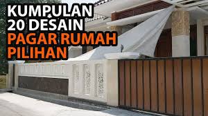 Gambar model pagar rumah minimalis. Review Rumah 20 Desain Pagar Pilihan Terbaik Part1 Youtube