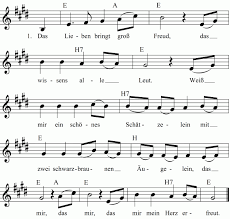 Glaub' mir ich liebe das leben. Das Lieben Bringt Gross Freud Noten Liedtext Midi Akkorde