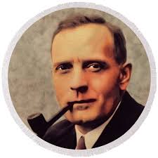 Edwin Powell Hubble, Famous Scientist Round Beach Towel