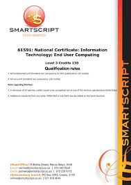 We designed this course for individuals requiring a certified basic computer skills qualification. Information Technology End User Computing