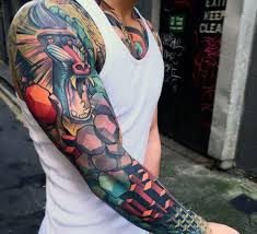 Choisir un modèle de tatouage pour homme, c'est déjà faire un grand pas vers la finalisation de sa future pièce sur peau. 1001 Idees Tatouage Bras Entier Le Tattoo Version Manche Longue