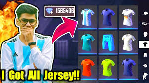 Get 100% free skins and diamonds. I Got All Football Jersey Free Fire Ungraduate Gamer Youtube
