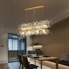 Led Chandeliers Firework Stainless Steel Crystal Island Pendant Lighting With 9 12 Lights G9 Bulb Chandelier Pendant Lights Led Chandelier Living Room Lighting