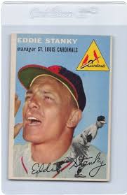 1954 St Louis Cardinals Dear Cardinals Fan Baseball Team Issue Eddie Stanky 