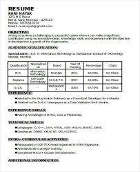70 Resume Formats Pdf Doc Free Premium Templates