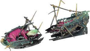 Or best offer +c $225.14 shipping. Amazon Com Penn Plax Shipwreck Aquarium Decoration Ornament With Moving Masts Lifeboat And Bubble Action Aquarium Decor Ornaments Pet Supplies