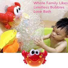 Blow out countless bubbles and keep your kids entertained. New Crab Bubble Machine Bathroom Bubble Maker Bath Toy Kid Baby Toy Newborn Gift Water Toys Review Baby Toys Newborn Baby Bath Toys Baby Bath