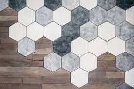 White hexagon tiles could be a fun route to take. 4 Ways And 41 Examples To Ease The Floor Transition Digsdigs