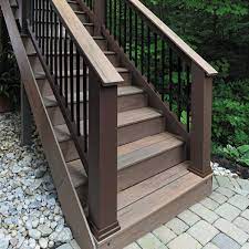 Trex decking, composite decking, trex transcends, trex select, trex transcends tropics decking. Deck Railing Systems For Composite Decking Timbertech Deck Stair Railing Deck Railing Systems Deck Designs Backyard