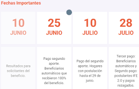 Bono de ingreso familiar de emergencia: Ingreso Familiar De Emergencia 2 0 El Calendario De Pagos Para Julio En Cancha
