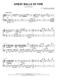 Great Balls Of Fire (arr. Mario Stallbaumer) by Jerry Lee Lewis Piano Solo  Digital Sheet Music