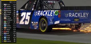 How about the truck race tonight? I Was Watching The Nascar Truck Race At Daytona Tonight And Noticed Timothy Peters Truck Featured A Very Familiar Flaming Thumbtack On His 25 Tennesseetitans