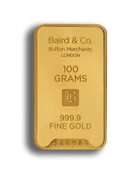 Gold futures rose 0.1% to $1,950.10 per ounce. Buy 100 Grams Baird Gold Minted Bar 99 99 In Usd Indigo Indigo Precious Metals Singapore