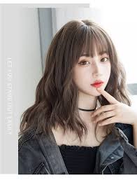 Looking for cute and easy to style shoulder length hair ideas? Korean Wig Female Wool Curly Hair Cover Korean Hairstyle Female Short Hair Slightly Curly Big Wave Natural Mid Length Hair Full Headgear Naturally Easy To Wear Lazada Ph