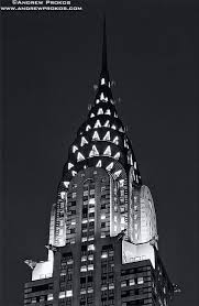Architectural Black And White Building Images Chrysler Building Spire At Night Framed Black White Photo By Andrew Prokos Chrysler Building Fine Art Photo Architecture Photography