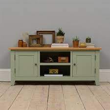 Charlton Green Painted Widescreen Tv Unit With 2 Doors Up To 65 Living Room Furniture Sale Green Furniture Living Room Living Room Tv Stand