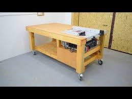 Homemade Table With Built Saw Youtube Homemade Tables Table Saw Diy Table Saw