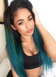 51 Best Hair Color For Dark Skin That Black Women Want 2019 Be Trendsetter Green Hair Hair Hair Styles