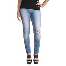 Womens 524 Skinny Jeans Crushed Blue