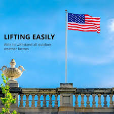 Call us now toll free · lowest prices guaranteed · no minimum orders Vivohome 20 Feet Sectional Flag Pole Kit Aluminum Extra Thick Heavy Duty Outdoor With 3x5 Polyester American Flag And Golden Ball For Residential Or Commercial Silver From Walmart Accuweather Shop