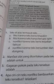 Tolong Jawab Yng No 4 Saja Y Mencari Ciri2 Teks Nonfiksi Brainly Co Id