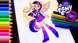You can now print this beautiful princess twilight sparkle my little pony coloring page or color online for free. Equestria Girls Coloring Pages Mlp Twilight Sparkle Coloring Youtube